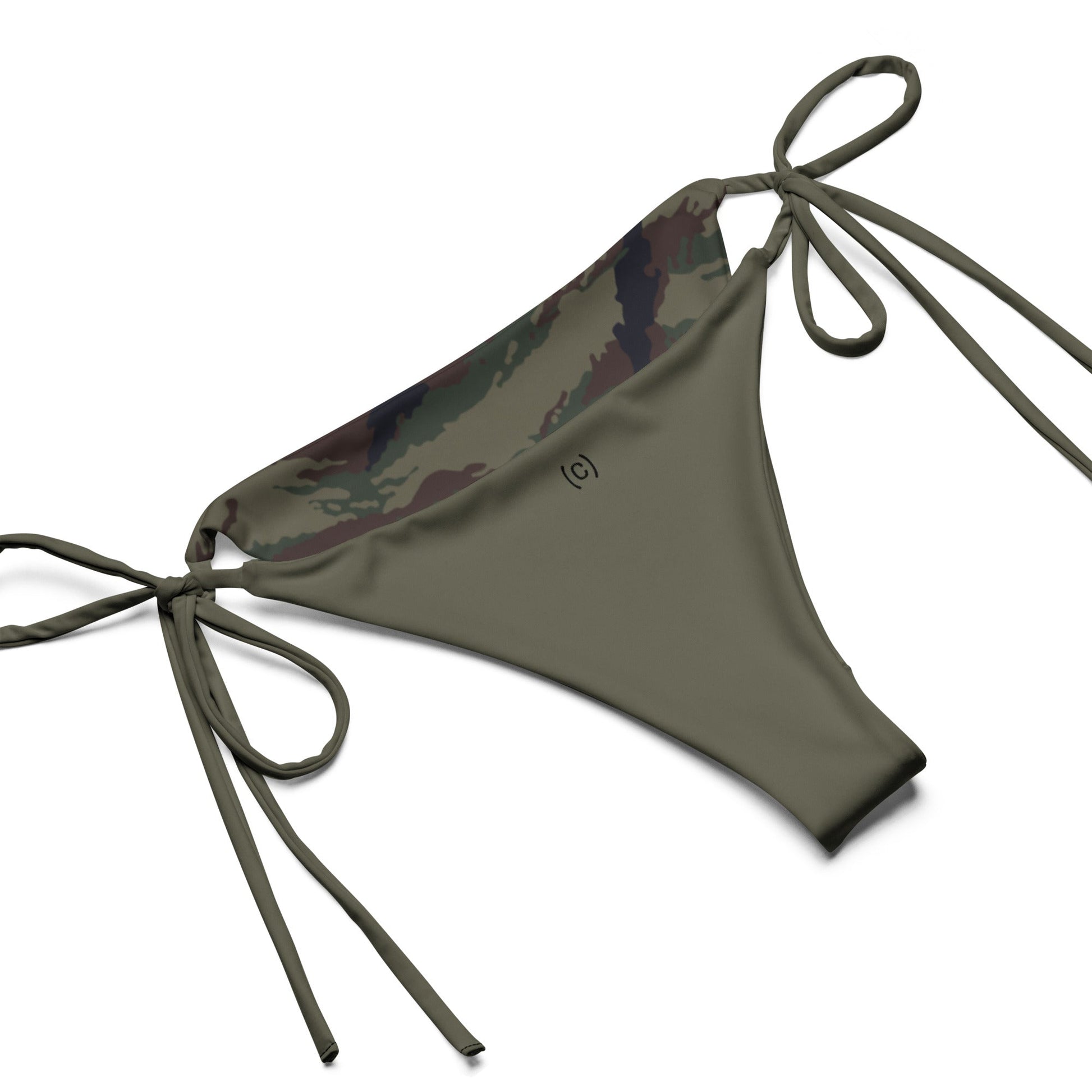 Kamysh Woodland Camo String Bikini Set - tie-side detail