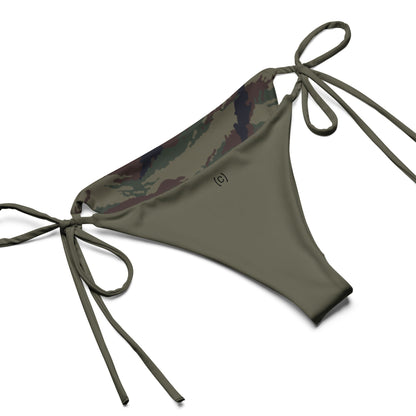 Kamysh Woodland Camo String Bikini Set - tie-side detail