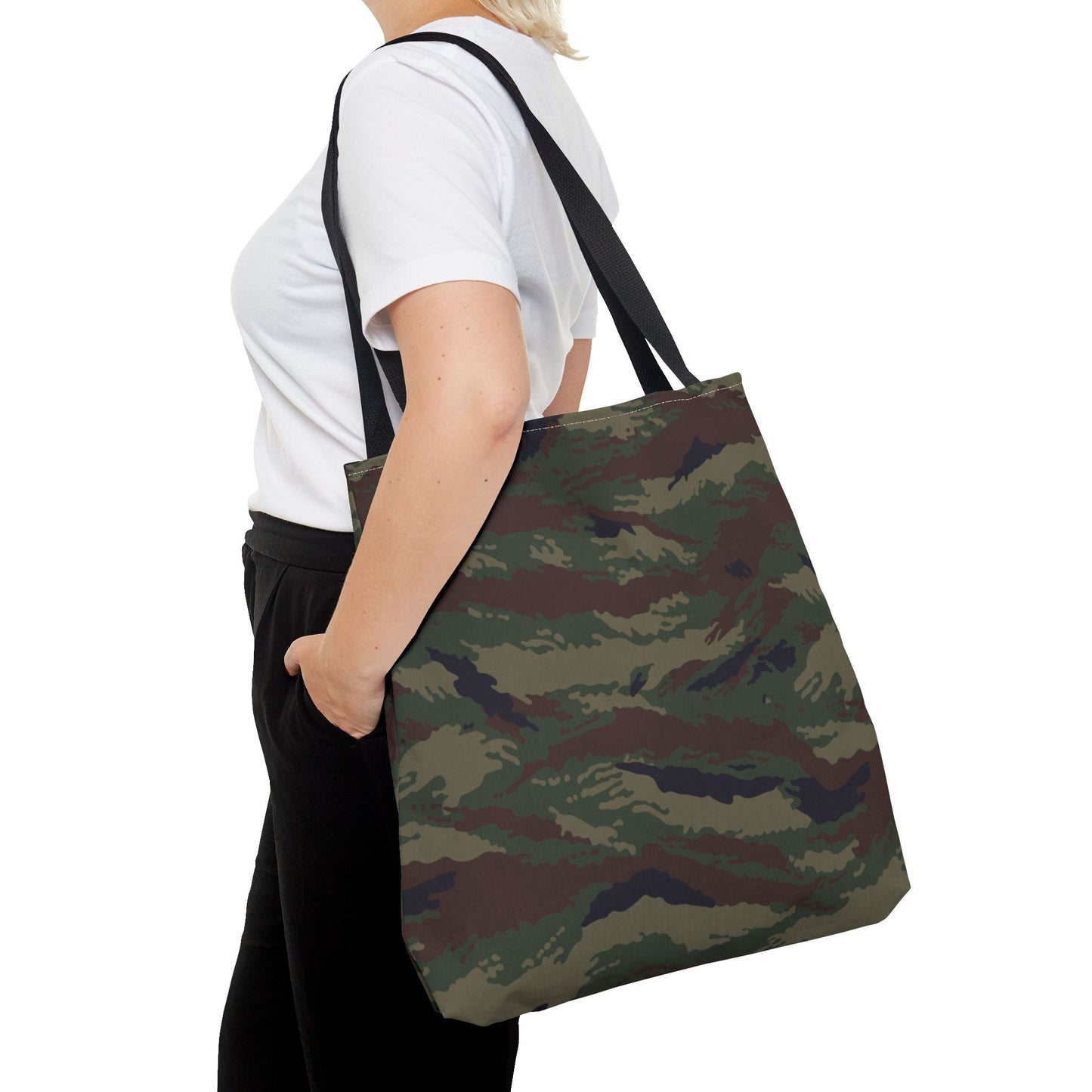 Kamysh Woodland Camo Vertical Tote Bag