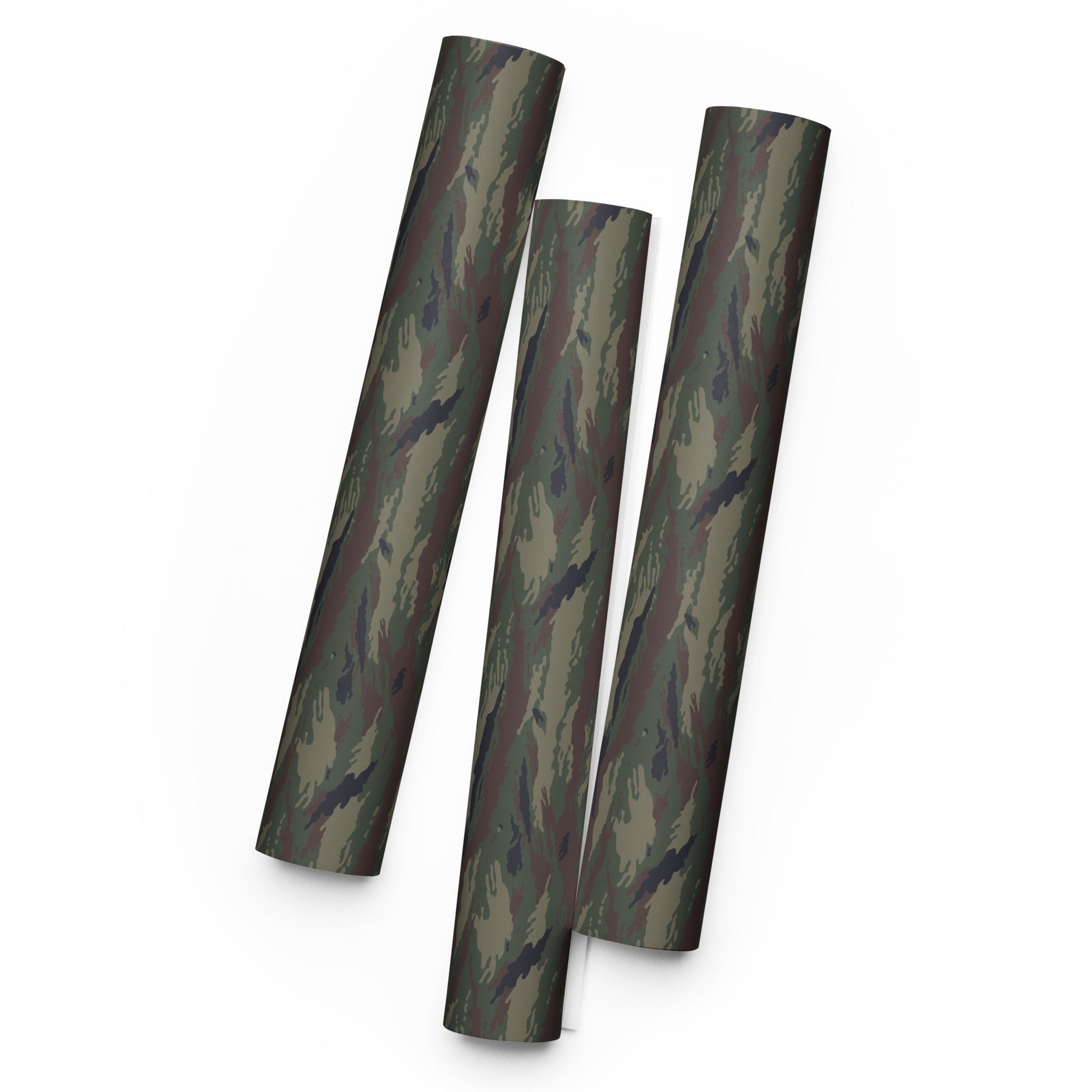 Kamysh Woodland Camo Wrapping Paper Sheets _ Concealing Coloration