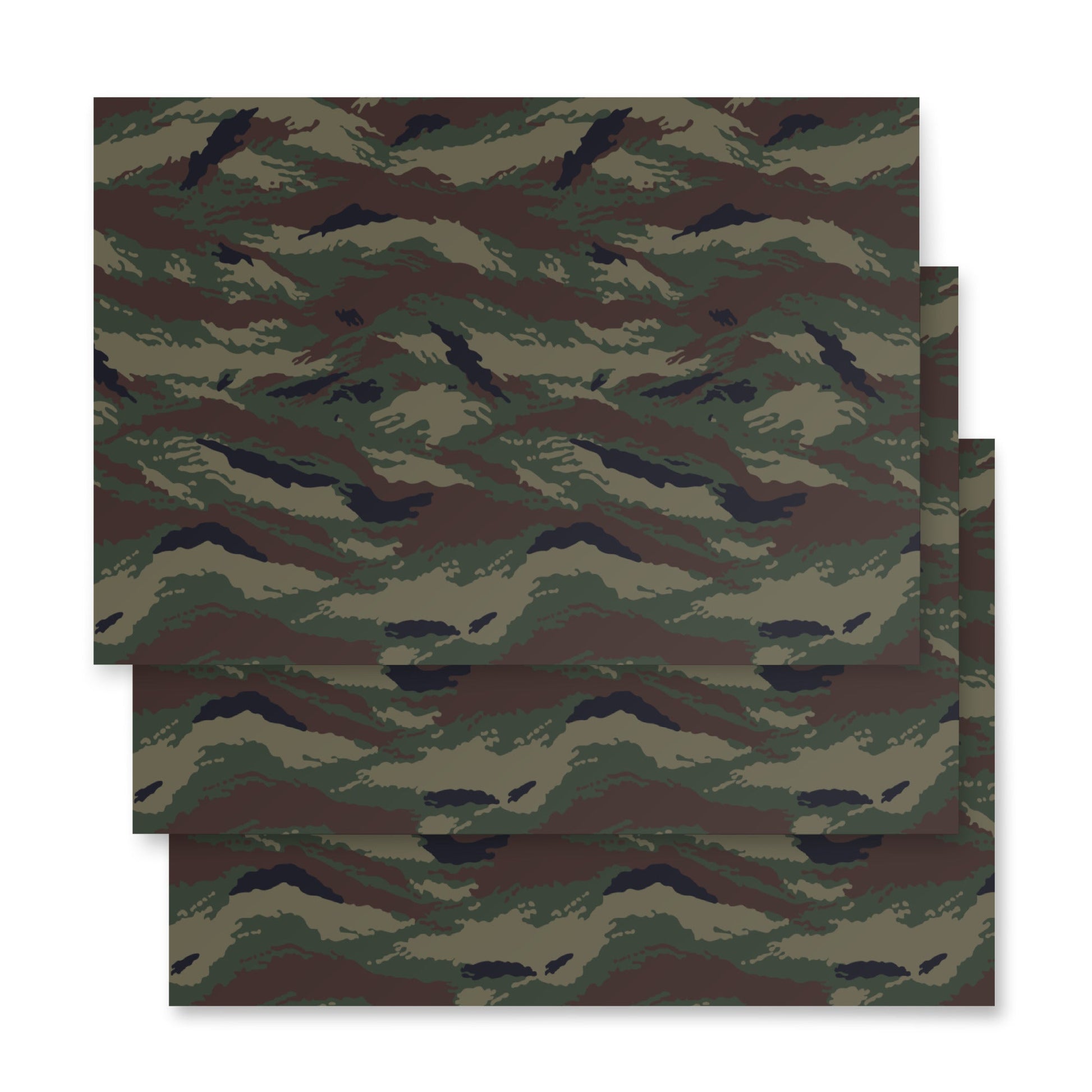 Kamysh Woodland Camo Wrapping Paper Sheets _ Concealing Coloration