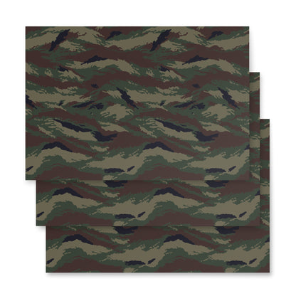 Kamysh Woodland Camo Wrapping Paper Sheets _ Concealing Coloration