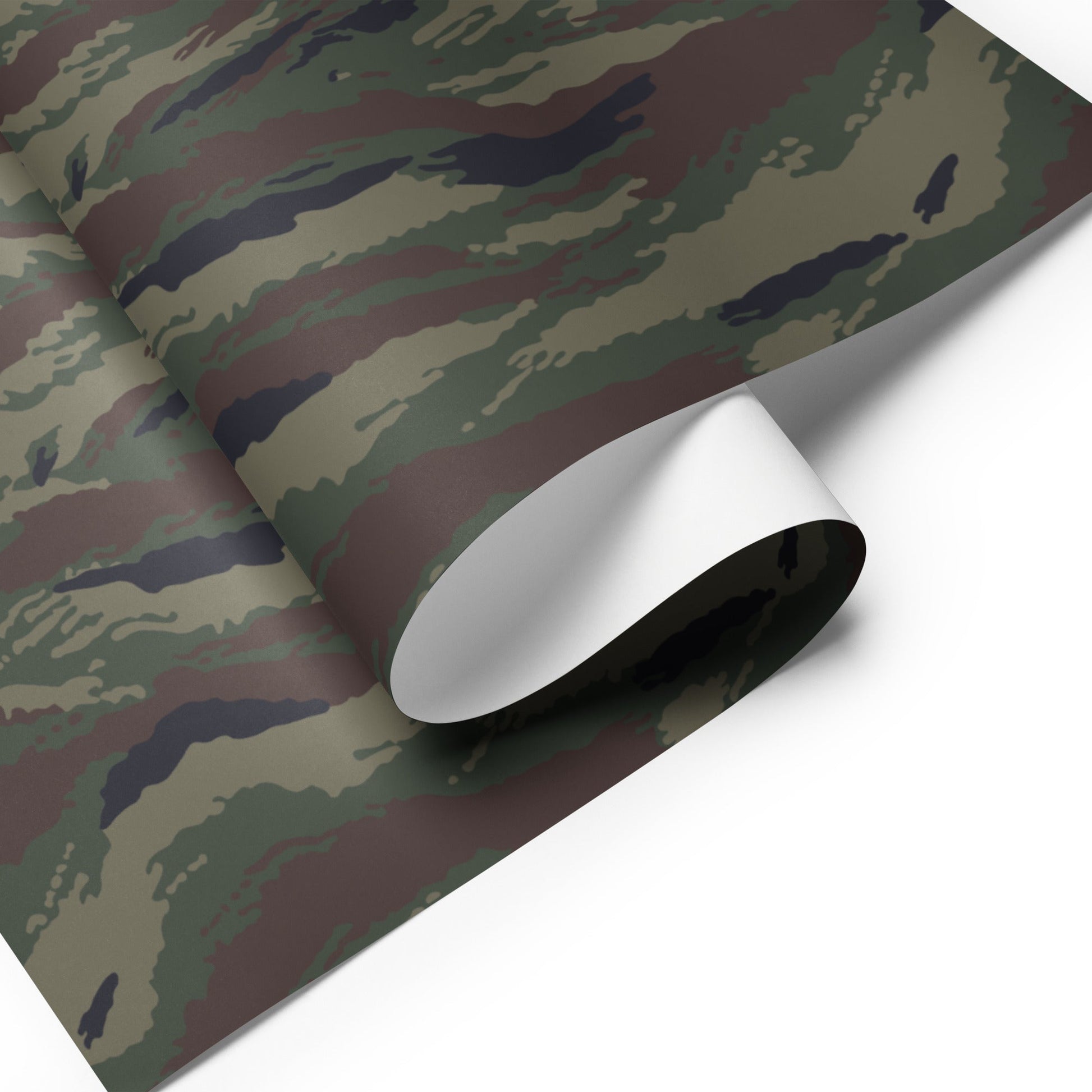 Kamysh Woodland Camo Wrapping Paper Sheets _ Concealing Coloration