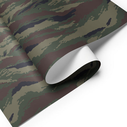 Kamysh Woodland Camo Wrapping Paper Sheets _ Concealing Coloration