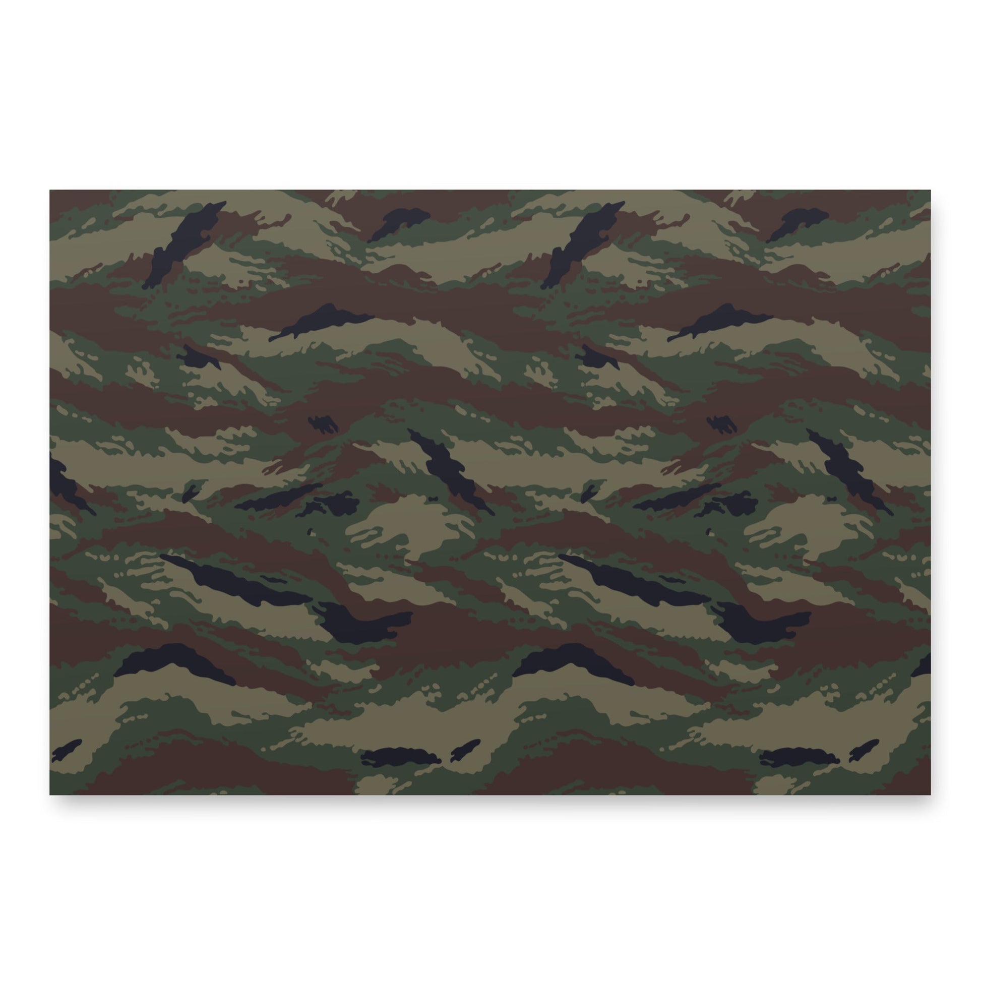 Kamysh Woodland Camo Wrapping Paper Sheets _ Concealing Coloration