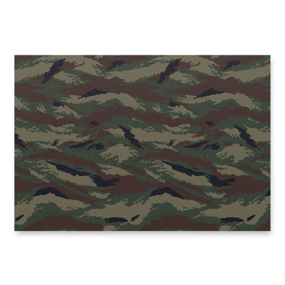 Kamysh Woodland Camo Wrapping Paper Sheets _ Concealing Coloration