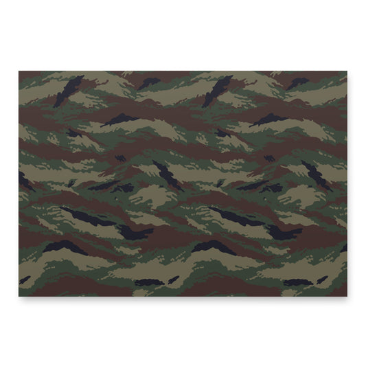 Kamysh Woodland Camo Wrapping Paper Sheets _ Concealing Coloration