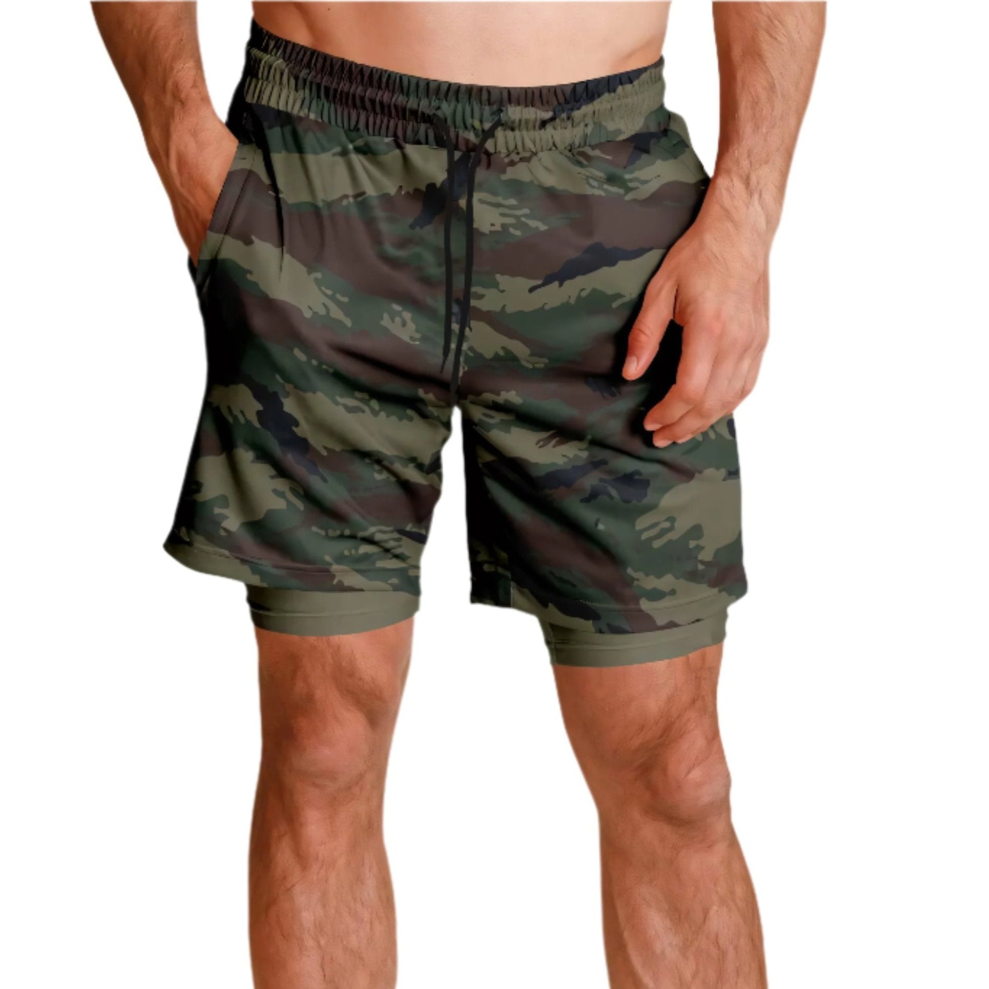 Kamysh Woodland Camo Lined Shorts 7"