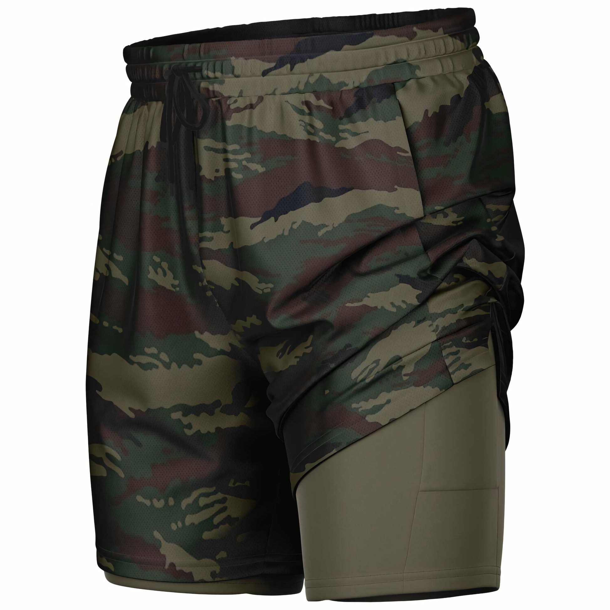 Kamysh Woodland Camo Lined Shorts 7"