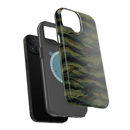 Kamysh Woodland Tigr Camo Magsafe iPhone 15 Field Case