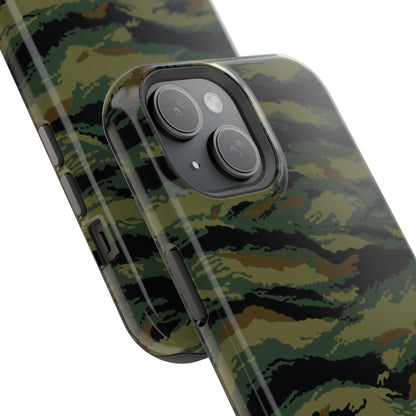 Kamysh Woodland Tigr Camo Magsafe iPhone 15 Field Case