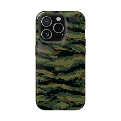 Kamysh Woodland Tigr Camo Magsafe iPhone 15 Pro Field Case _ Concealing Coloration