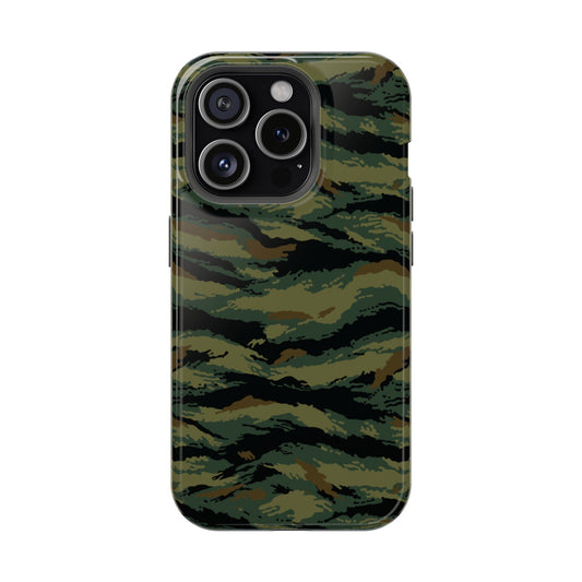 Kamysh Woodland Tigr Camo Magsafe iPhone 15 Pro Field Case