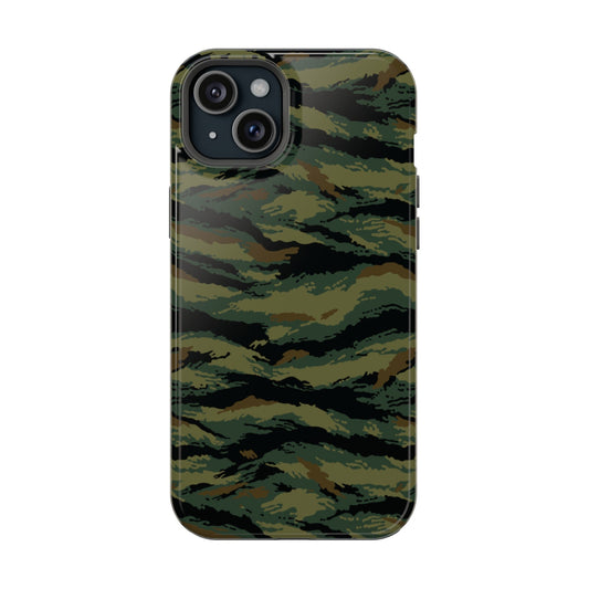 Kamysh Woodland Tigr Camo Magsafe iPhone 15 Pro Max Tough Case