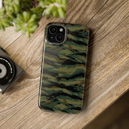 Kamysh Woodland Tigr Camo Magsafe iPhone 15 Pro Max Tough Case