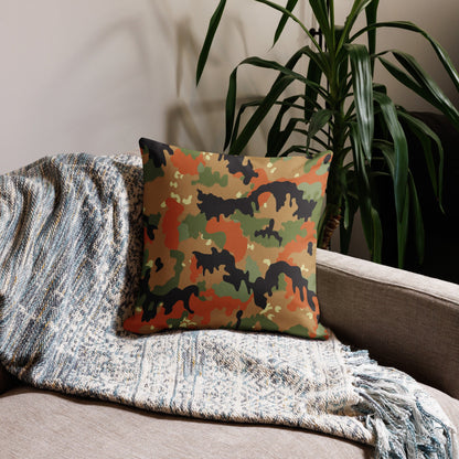 Leibermuster Camo 18" Throw Pillow _ Concealing Coloration