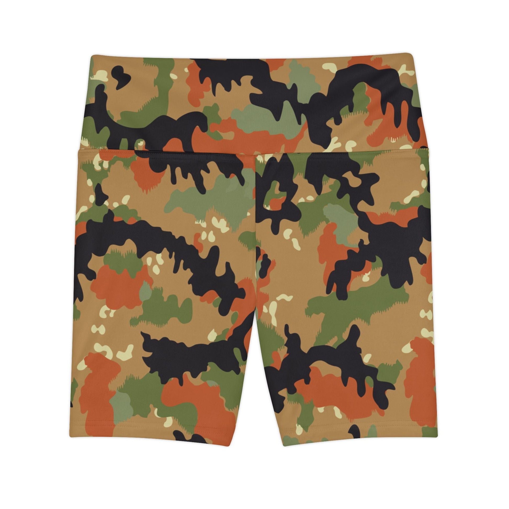 Leibermuster Camo High-Rise Bike Shorts - Concealing Coloration