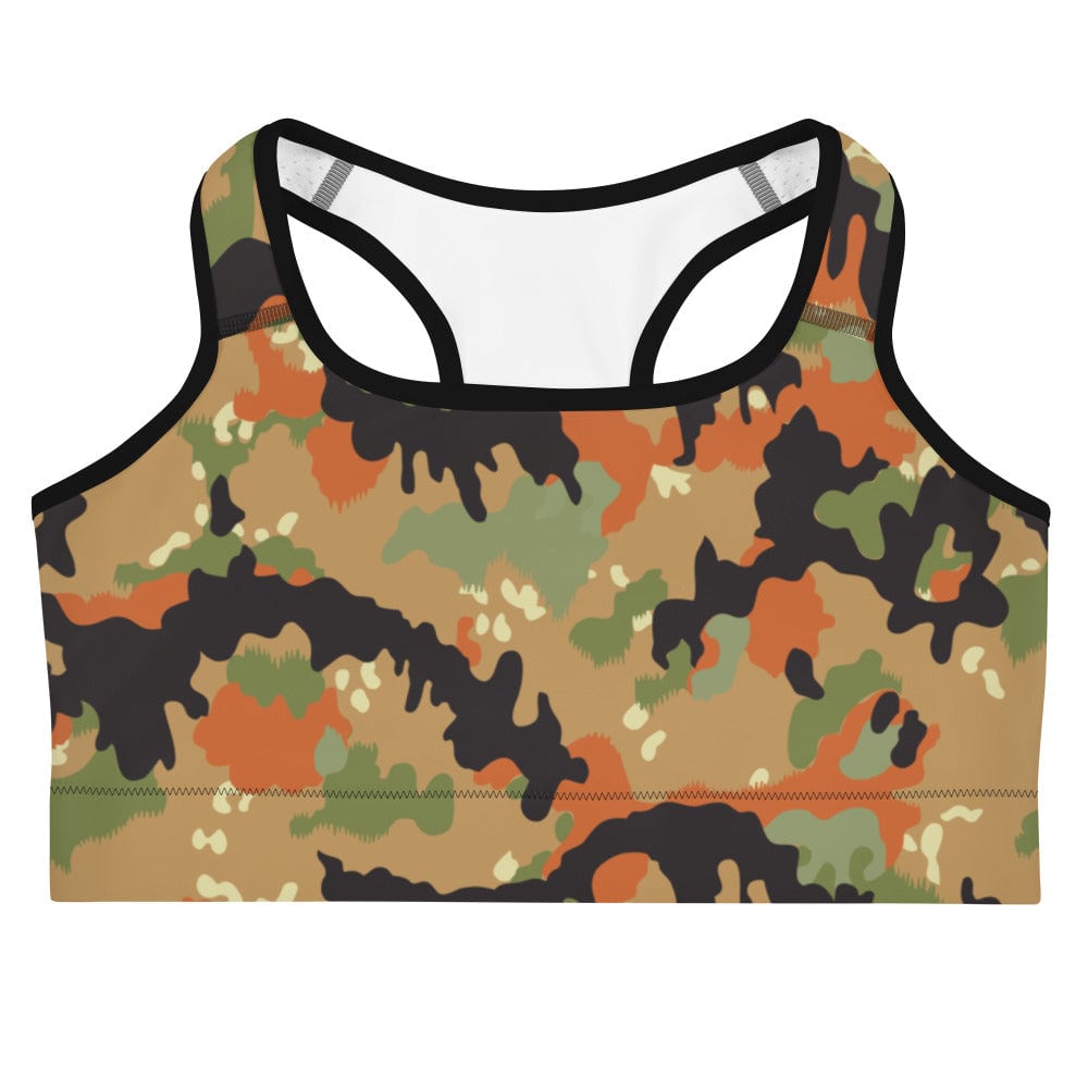 Leibermuster Camo Racerback Sports Bra