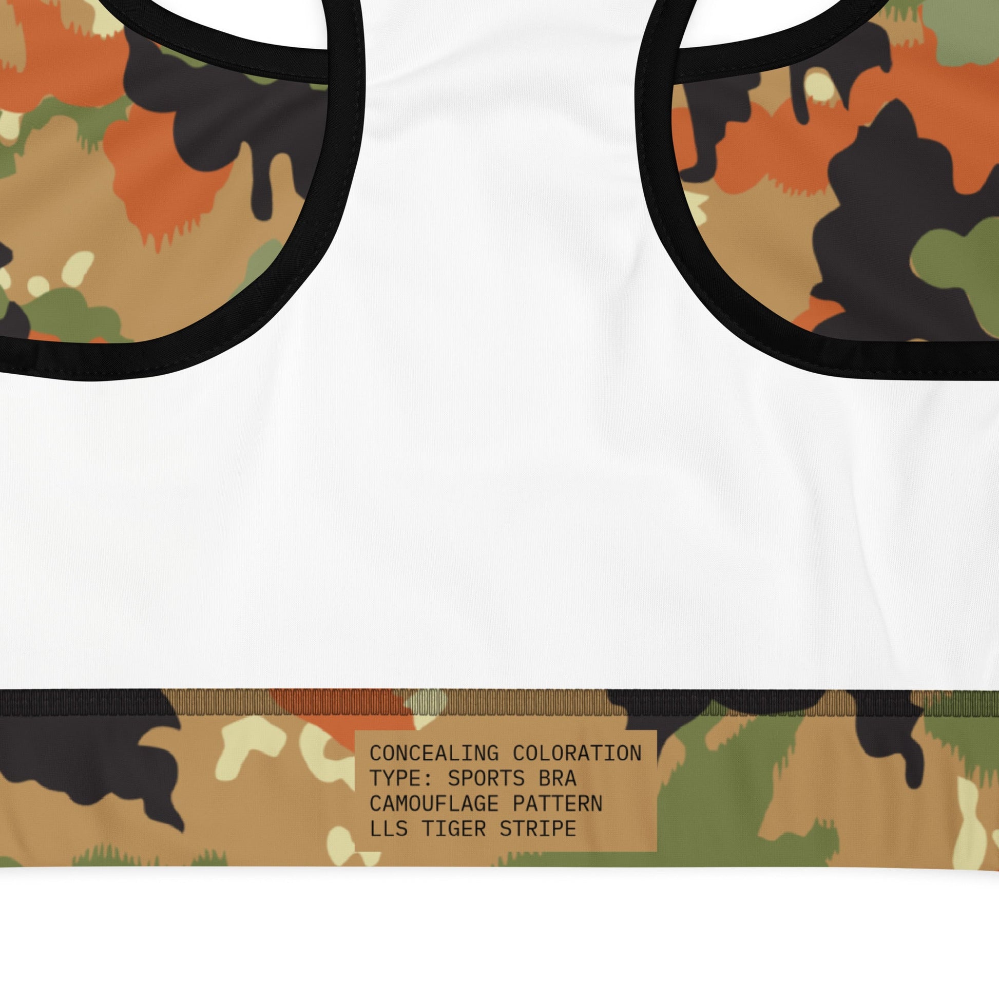 Leibermuster Camo Racerback Sports Bra - Concealing Coloration