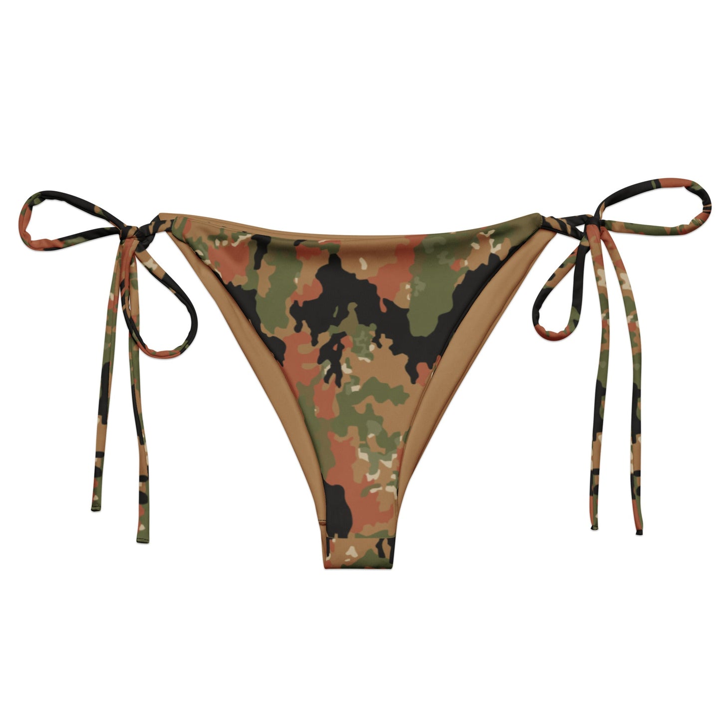 Leibermuster Camo String Bikini Bottom - flat lay front