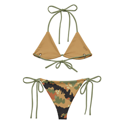 Leibermuster Camo String Bikini Set - flat lay back