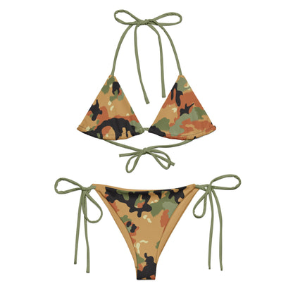 Leibermuster Camo String Bikini Set - flat lay front