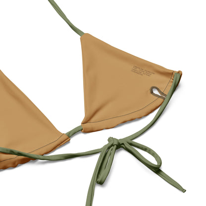 Leibermuster Camo String Bikini Set - inside label top detail