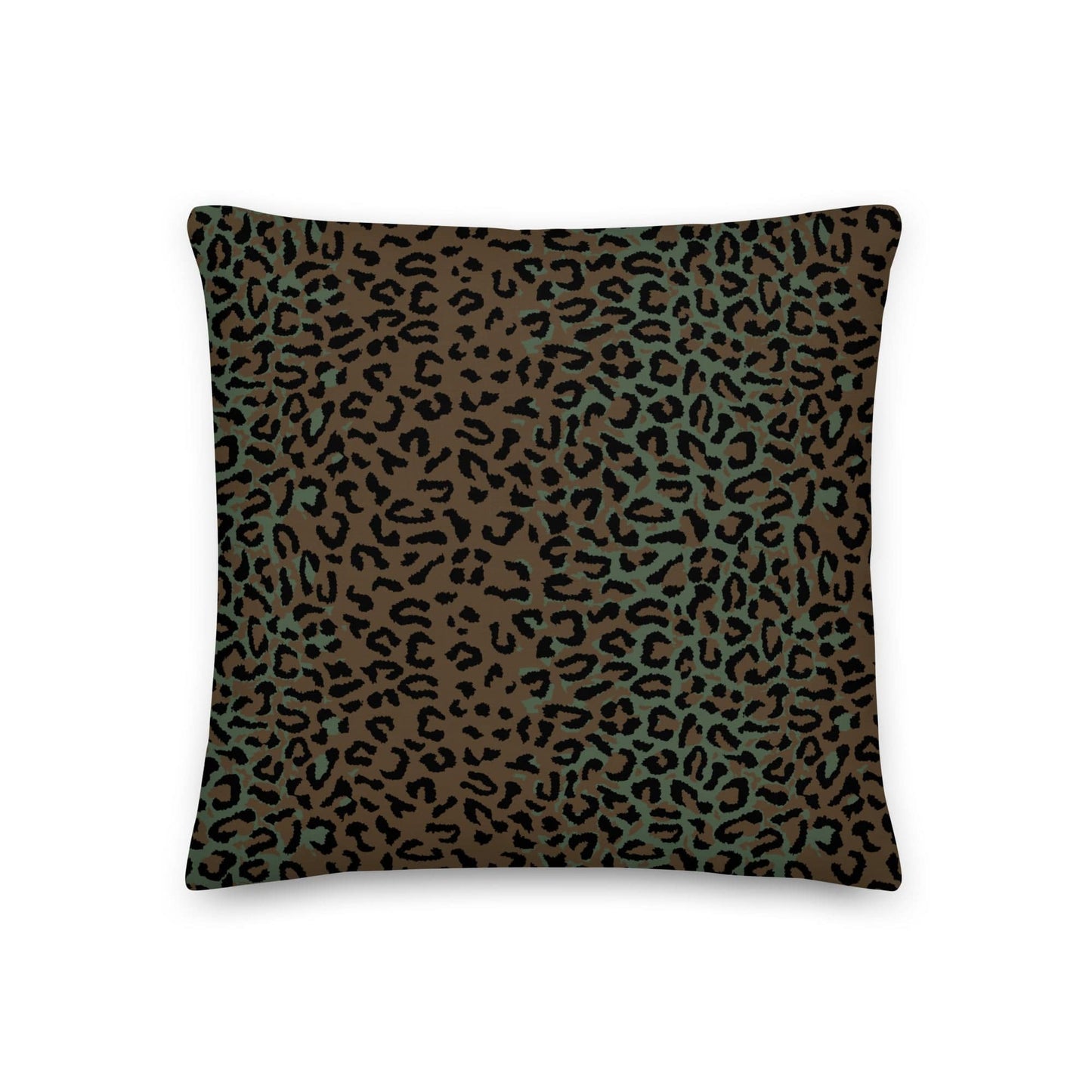 Leopard Spot Camo 18" Throw Pillow _ Concealing Coloration