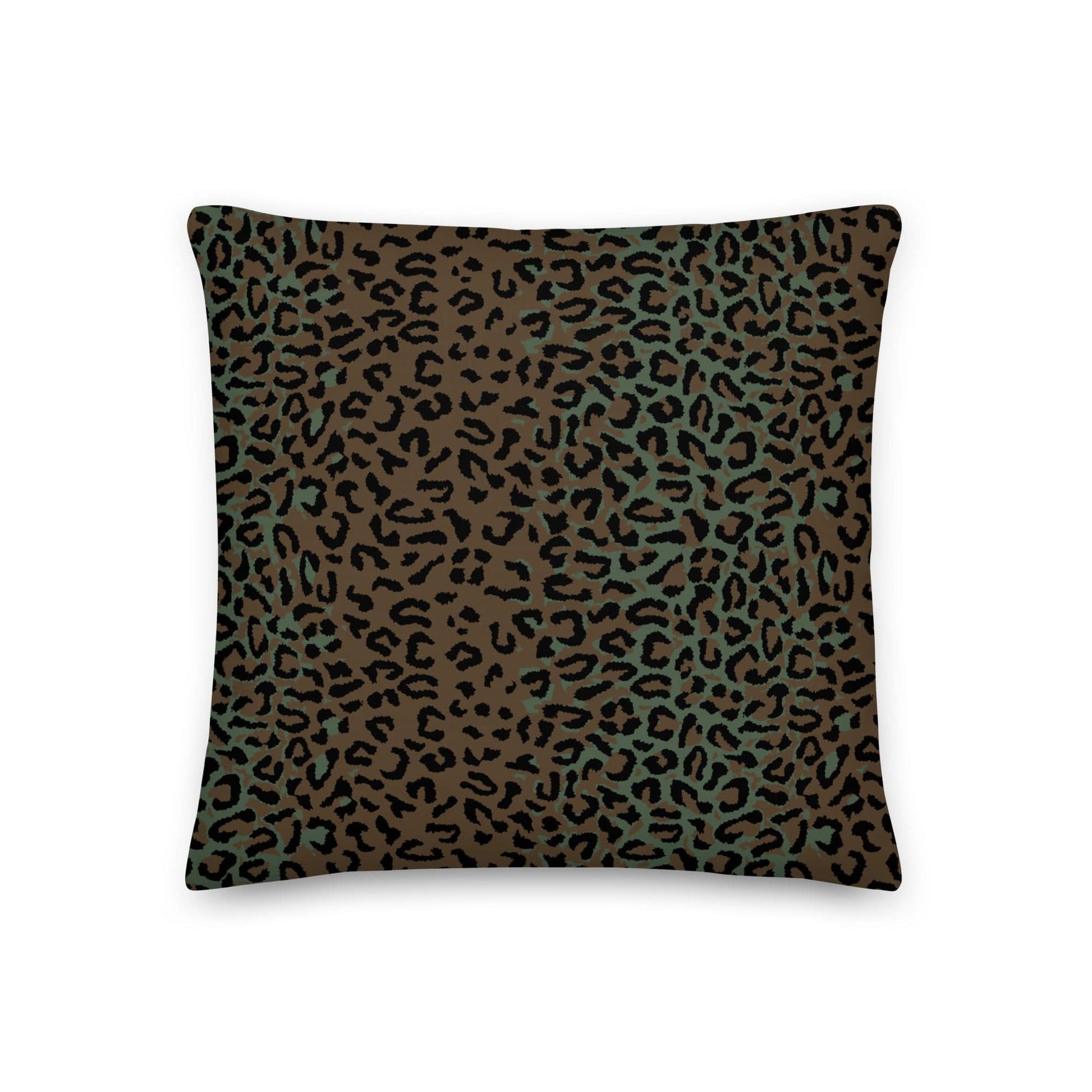 Leopard Spot Camo 18" Throw Pillow _ Concealing Coloration