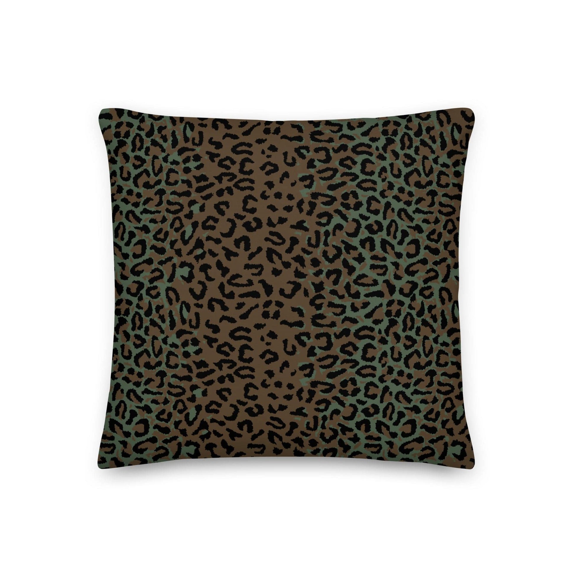 Leopard Spot Camo 18" Throw Pillow _ Concealing Coloration