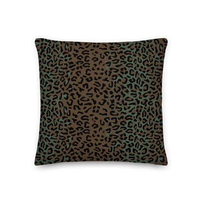 Leopard Spot Camo 18" Throw Pillow _ Concealing Coloration