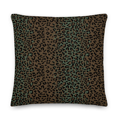 Leopard Spot Camo 22" Throw Pillow _ Concealing Coloration