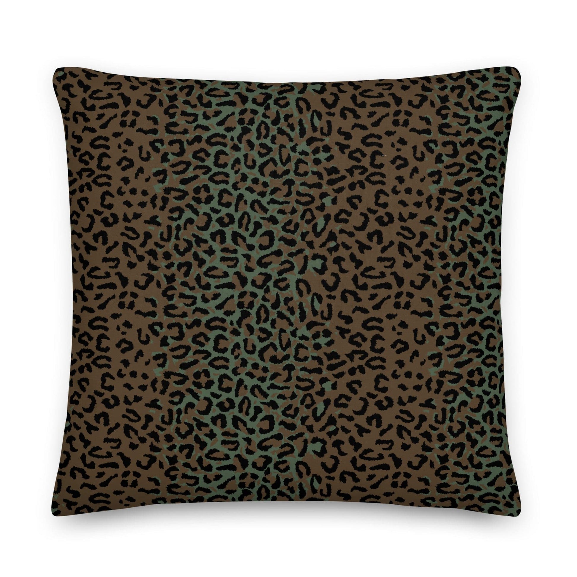 Leopard Spot Camo 22" Throw Pillow _ Concealing Coloration