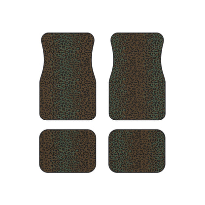 Leopard Spot Camo All-Weather Car Mats (Set of 4) _ Concealing Coloration