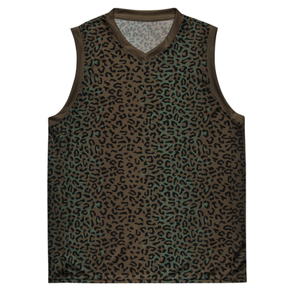 Leopard Spot Camo Basketball Jersey _ Concealing Coloration