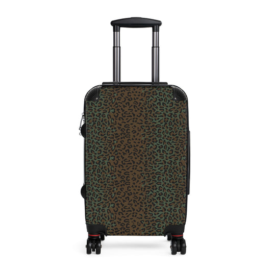 Leopard Spot Camo Carry-On Roller Suitcase _ Concealing Coloration