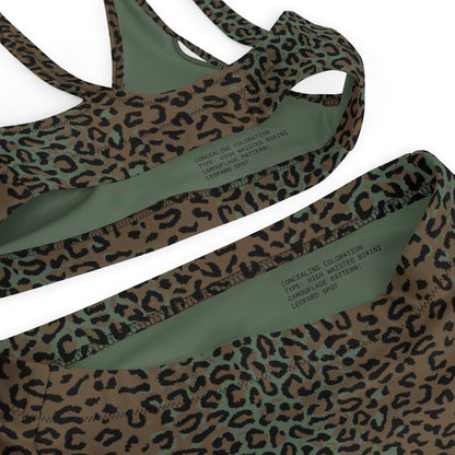 Leopard Spot Camo High-Waisted Bikini Set