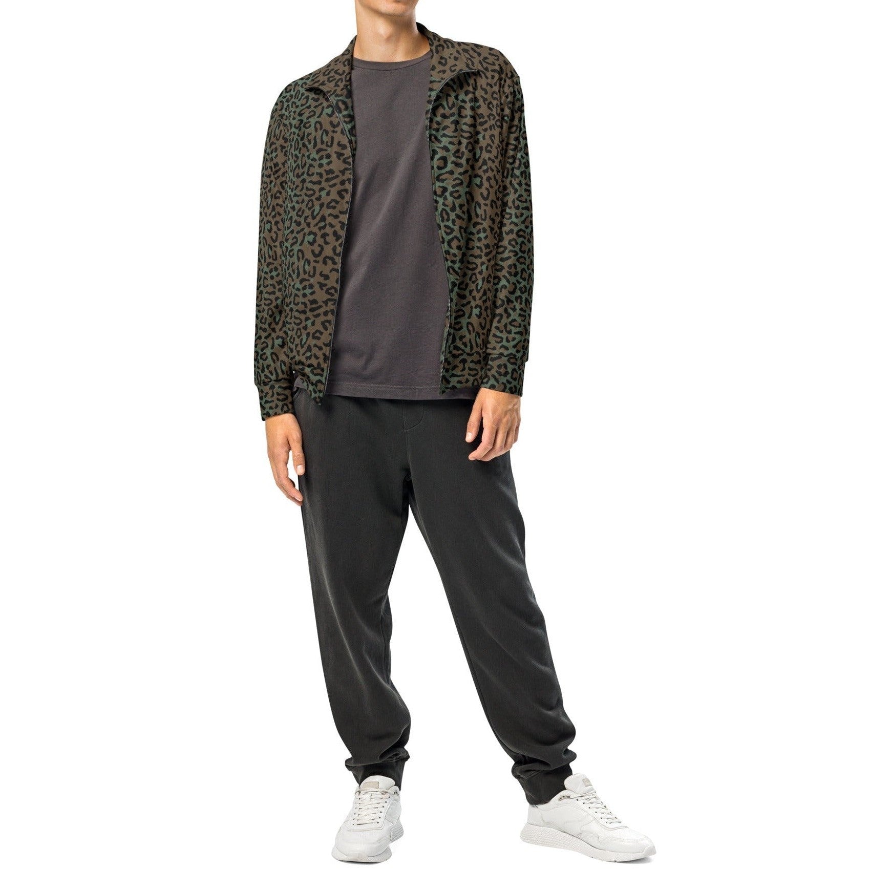 Leopard Spot Camo Track Jacket _ Concealing Coloration