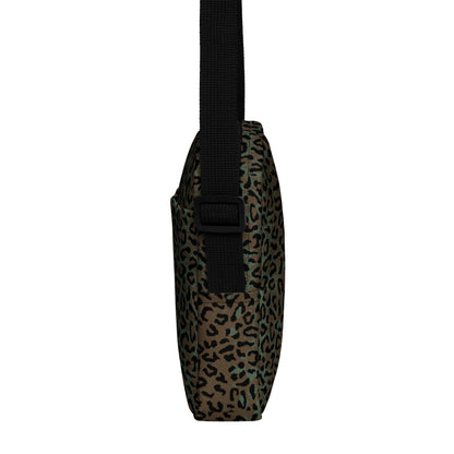 Leopard Spot Camo Vertical Crossbody Bag