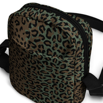 Leopard Spot Camo Vertical Crossbody Bag