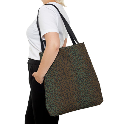 Leopard Spot Camo Vertical Tote Bag