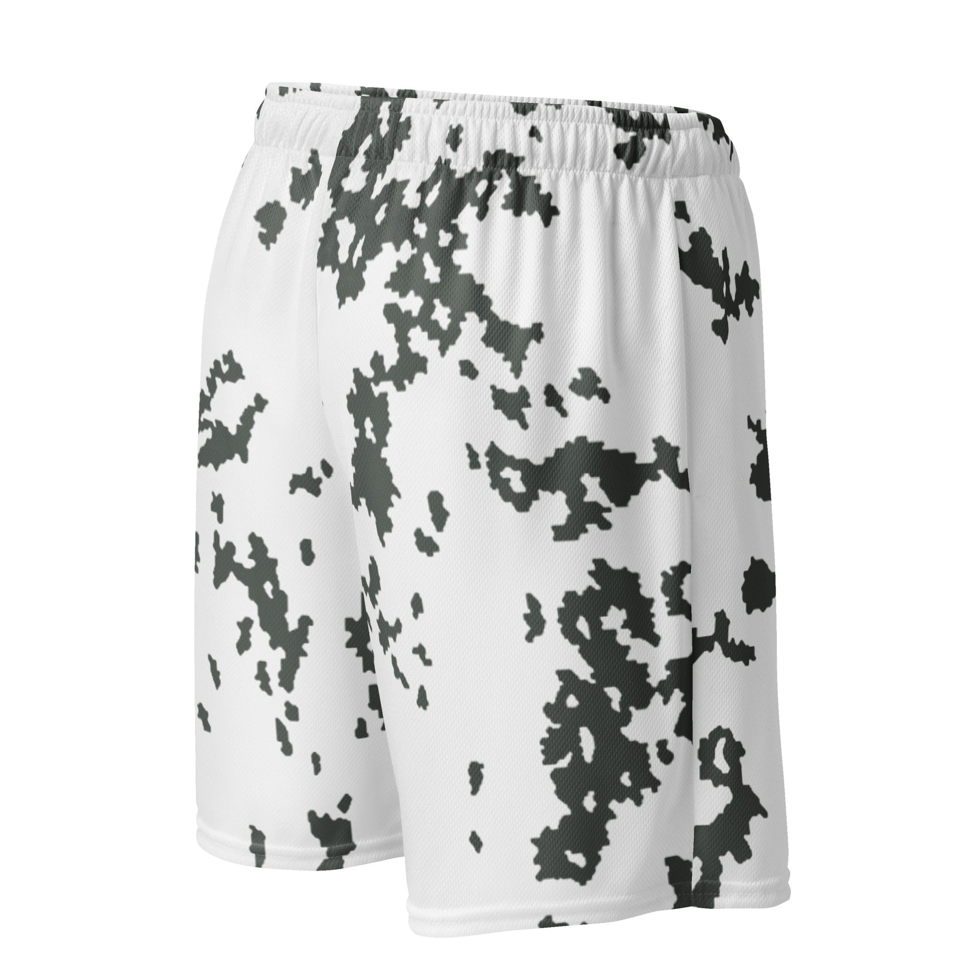 M05 Snow Camo Basketball Shorts _ Concealing Coloration