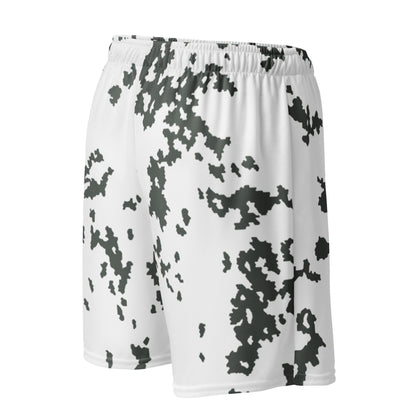 M05 Snow Camo Basketball Shorts _ Concealing Coloration