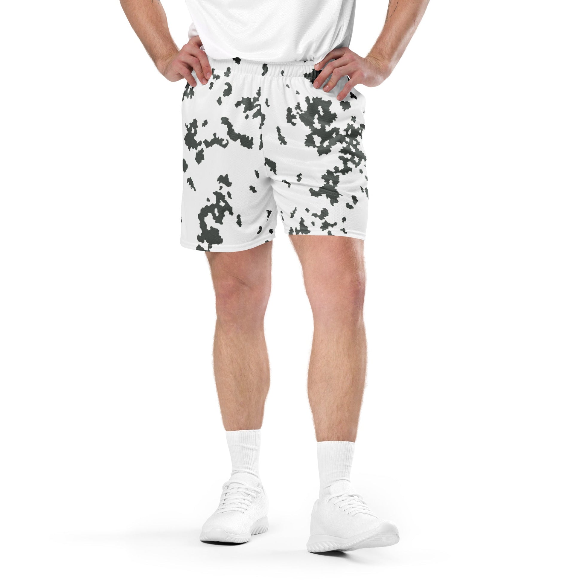M05 Snow Camo Basketball Shorts _ Concealing Coloration
