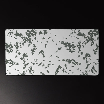 M05 Snow Camo Desk Mat Rectangular Mouse Pad Gray White