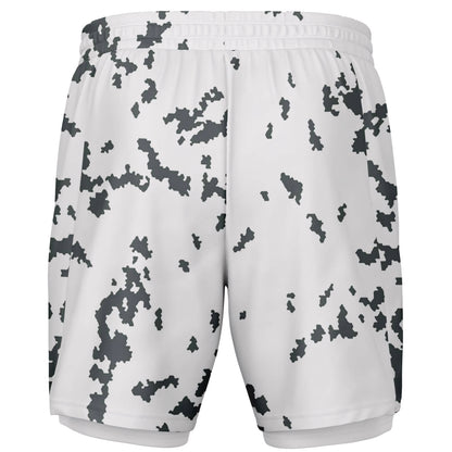 M05 Snow Camo Lined Shorts 7" _ Concealing Coloration
