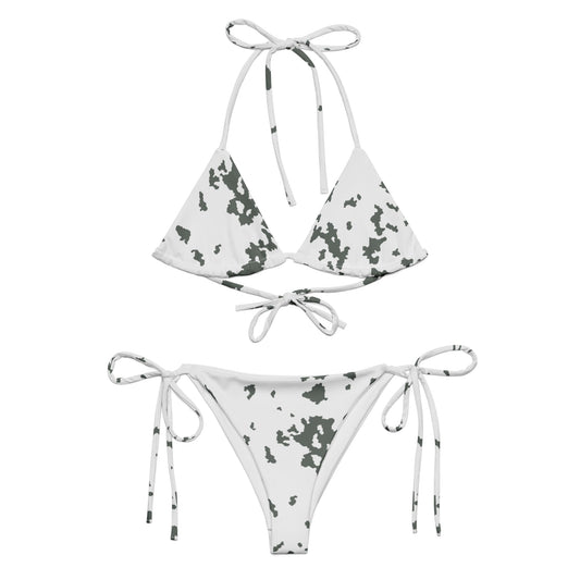 M05 Snow Camo String Bikini Set - front flat set