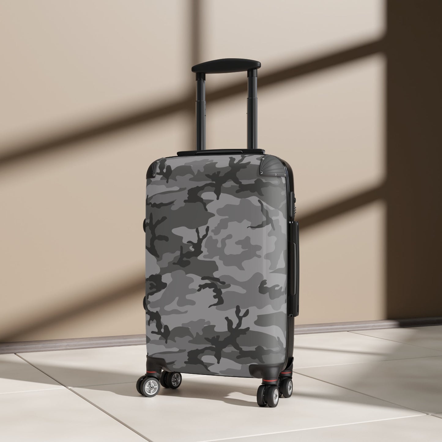 M81 Urban Camo Carry-On Roller Suitcase (Gray-Dominant)