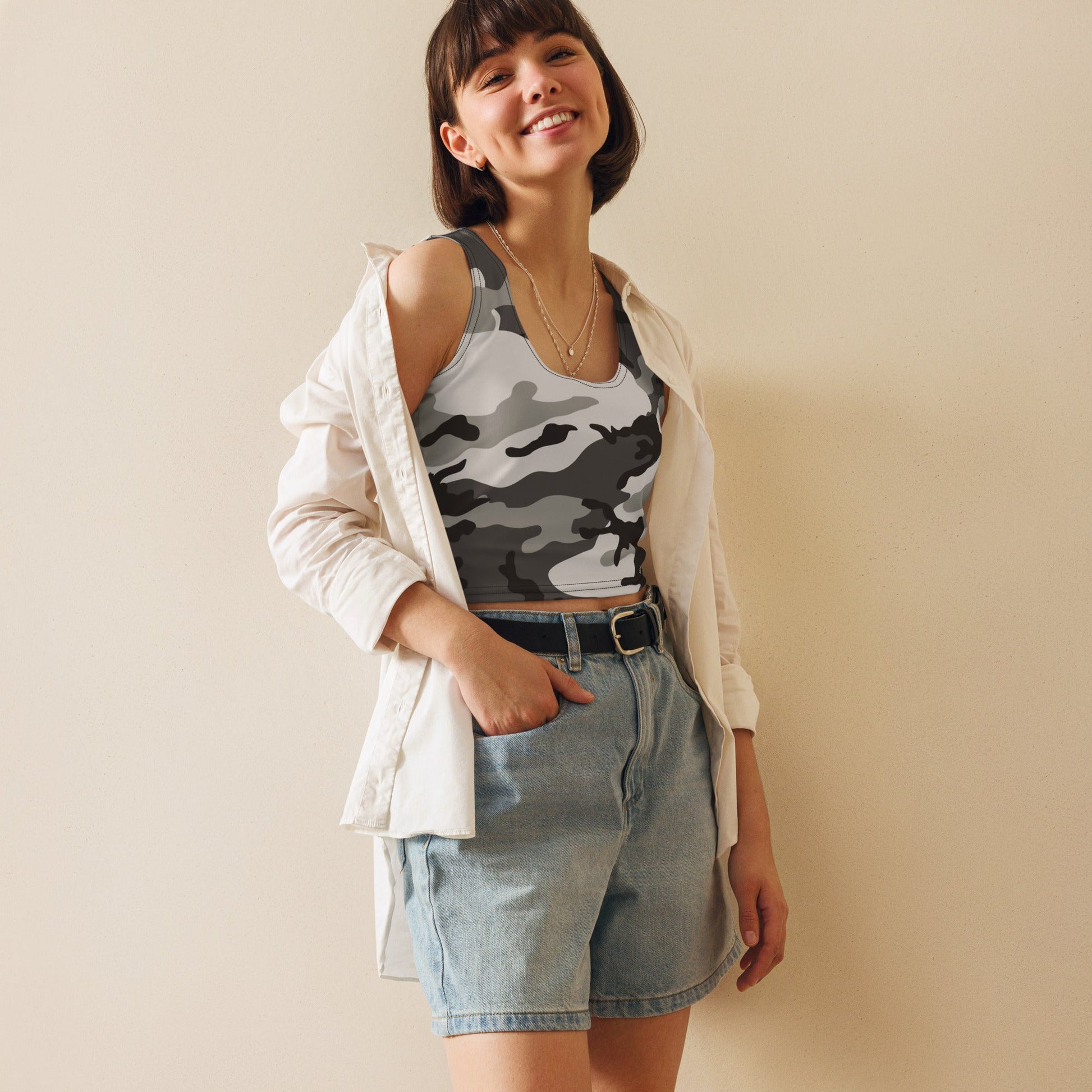 M81 Urban Camo Cropped Top - Concealing Coloration