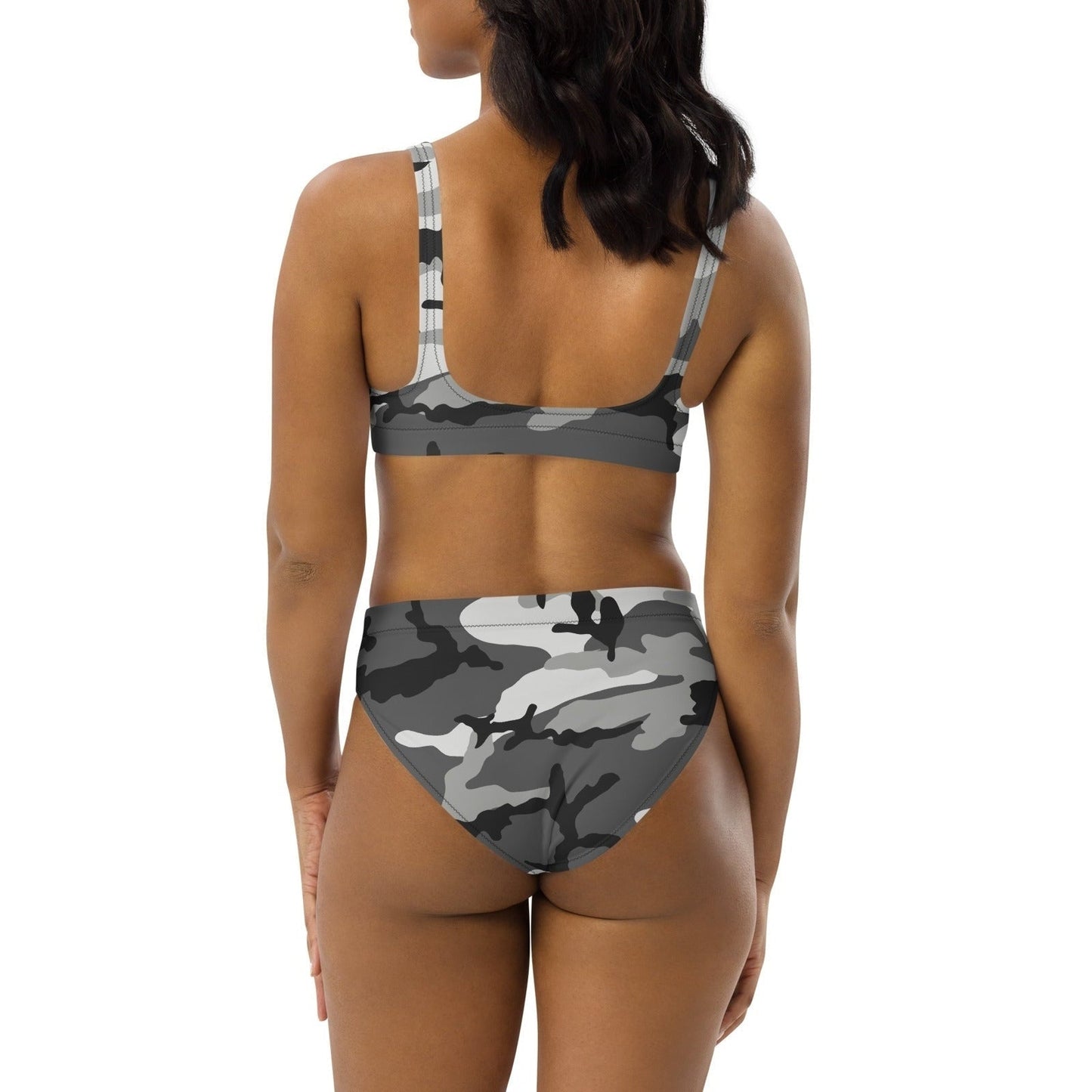 M81 Urban Camo High-Waisted Bikini Set